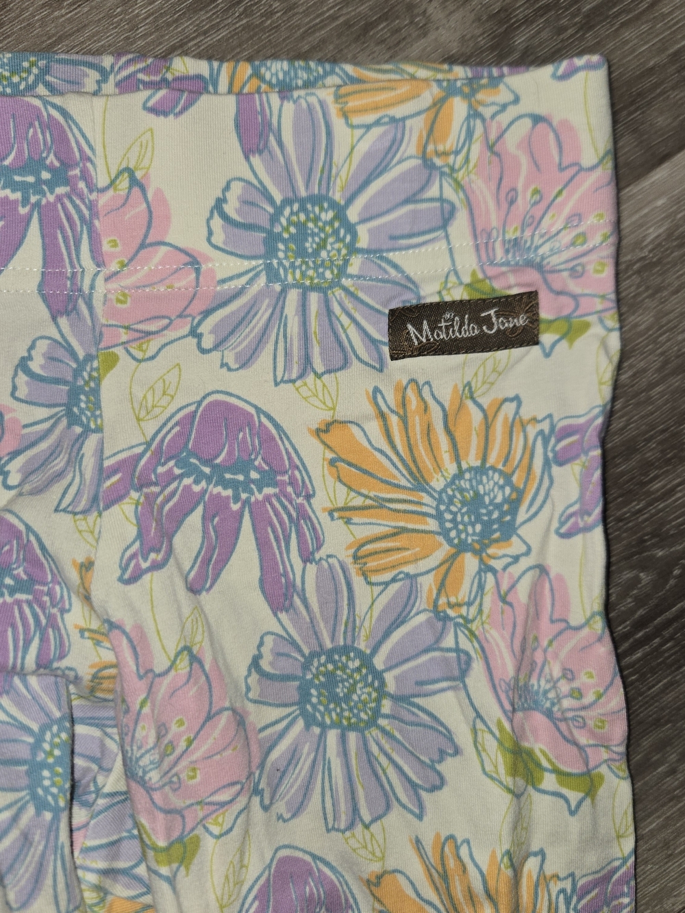 Matilda Jane size 8 Good Hart Abbott leggings pastel Daisy. Pastel Colors - Picture 2 of 6